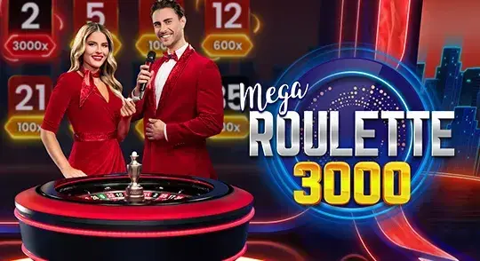 Mega Roulette 3000 von Pragmatic Play Live bei Mr Jones Casino